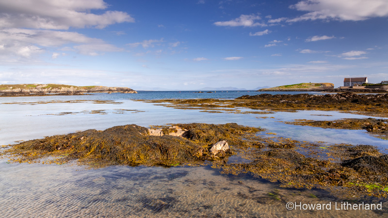 Rhoscolyn beach at low tide, Anglesey, North Wales on a sunny day