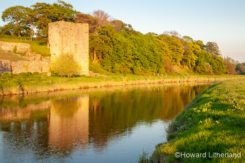 Rhuddlan castle on the banks of the river Clwyd, North Wales