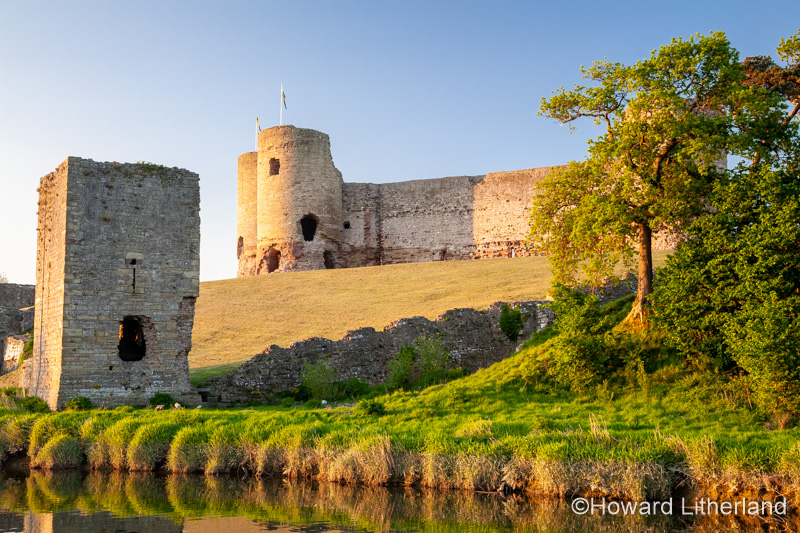 Rhuddlan castle on the banks of the river Clwyd, North Wales