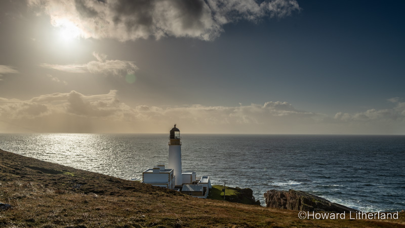 Rua Reidh lighthouse on the Atlantic coast of Wester Ross, Scotland