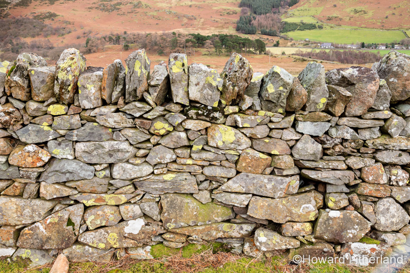 Drystone wall at Nant Ffrancon, Snowdonia, North Wales