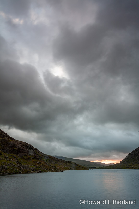 Llyn Ogwen, Snowdonia, North Wales under stormy skies