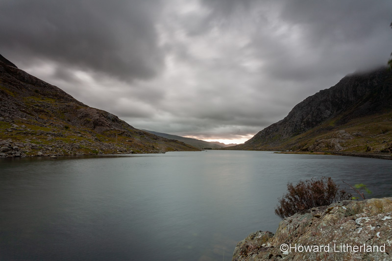 Llyn Ogwen, Snowdonia, North Wales under stormy skies