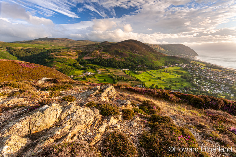 View over North Wales mountains from the Sychnant Pass