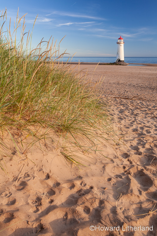 Point of Ayr Lighthouse at Talacre on the North Wales coast
