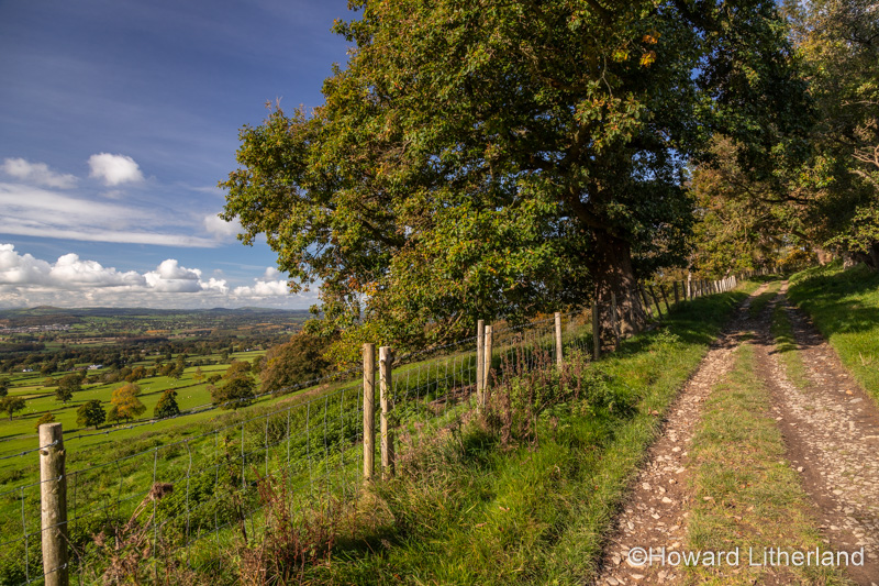 View over the Vale of Clwyd from the Clwydian Range, North Wales