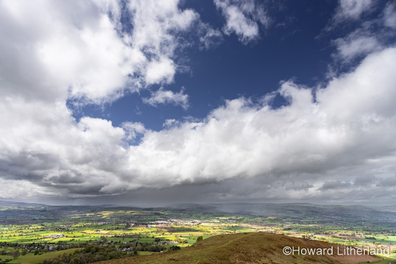 Rainstorm over the Vale of Clwyd, North Wales