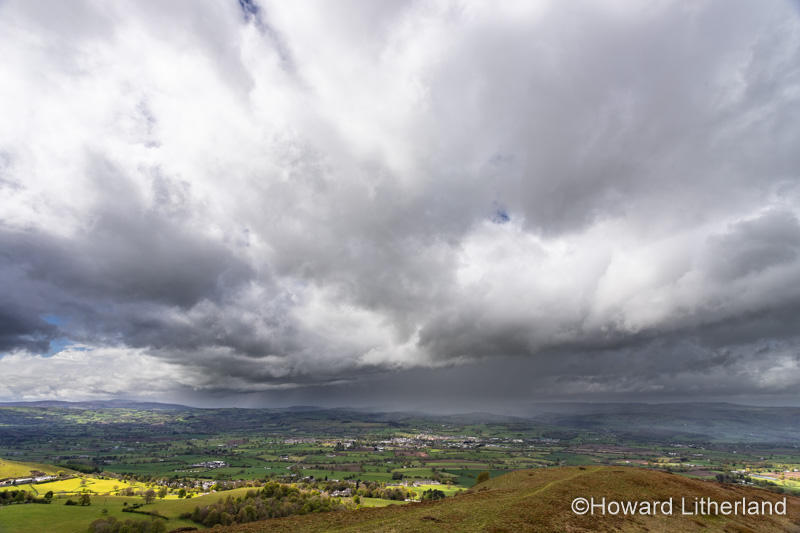 Rainstorm over the Vale of Clwyd, North Wales