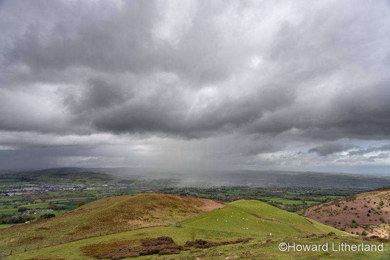Rainstorm over the Vale of Clwyd, North Wales
