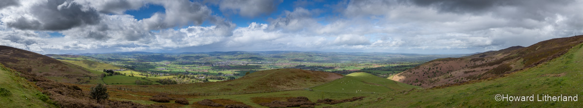 Vale of Clwyd under cloudy skies, North Wales