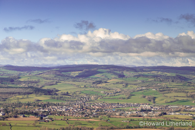 The market town of Ruthin in the Vale of Clwyd, North Wales