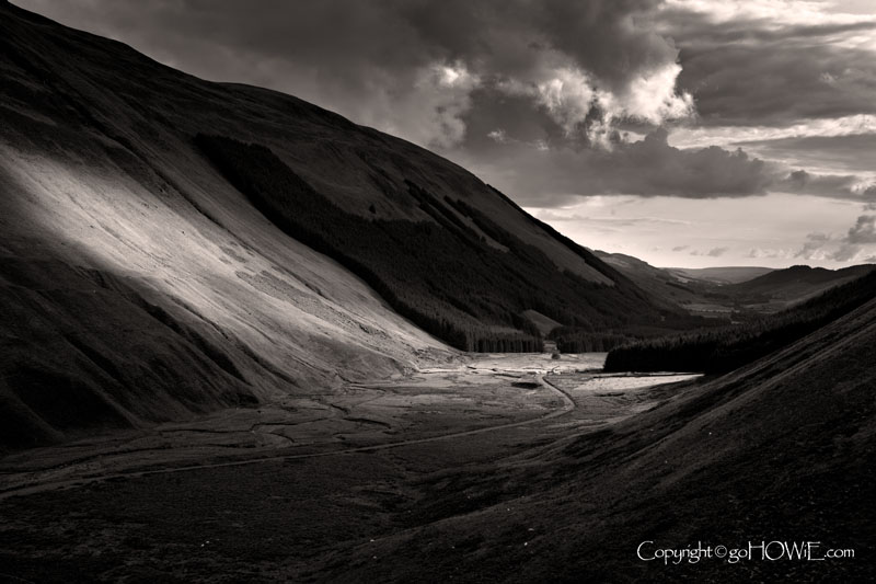 Valley on a stormy day, Dumfries and Galloway, Scotland