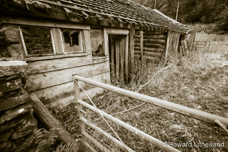 Broken down old shed at Vyrnwy, North Wales