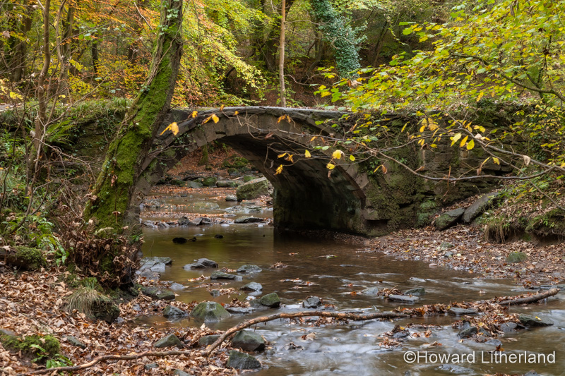 Old stone bridge in Wepre Park, North Wales